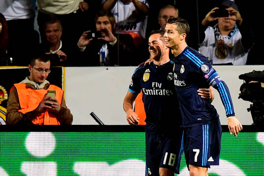 Real Madrids Cristiano Ronaldo jublar