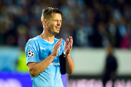 Malmö FFs Markus Rosenberg deppar