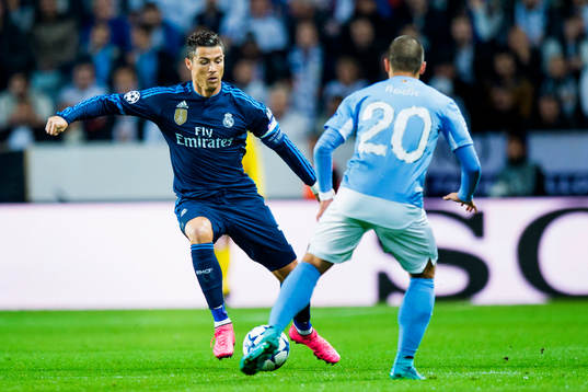 Real Madrids Cristiano Ronaldo utmanar Malmö FFs Vladimir