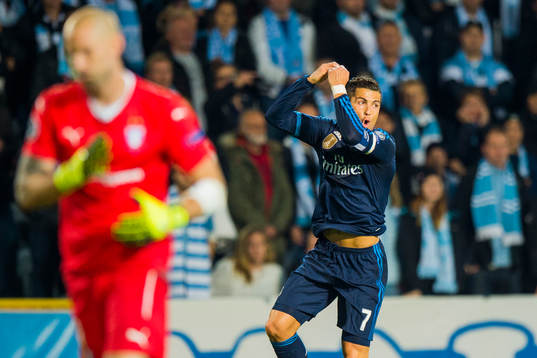 Real Madrids Cristiano Ronaldo jublar