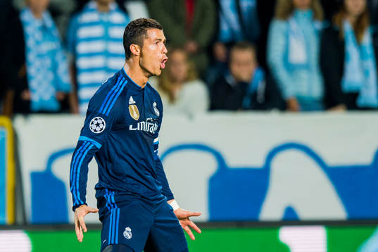 Real Madrids Cristiano Ronaldo jublar