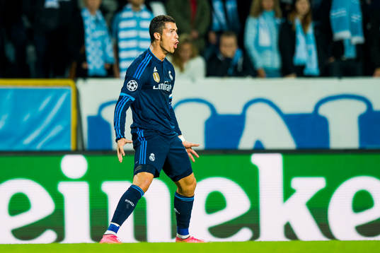 Real Madrids Cristiano Ronaldo jublar