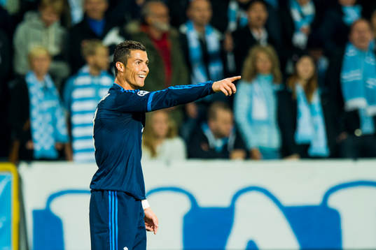 Real Madrids Cristiano Ronaldo jublar