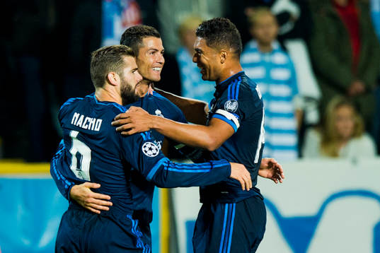 Real Madrids Cristiano Ronaldo jublar
