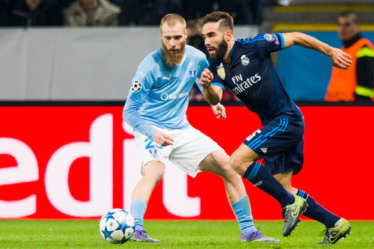 Real Madrids Daniel Carvajal Ramos bevakas av Jo Inge Berget