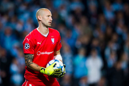 Malmö FFs målvakt Johan Wiland