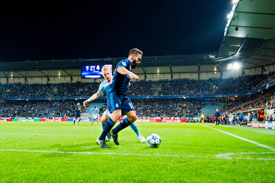 Real Madrids Daniel Carvajal Ramos och Malmö FFs Oscar