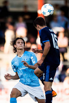 Malmö FFs Emin Karaman och Real Madrids Alejandro Salto