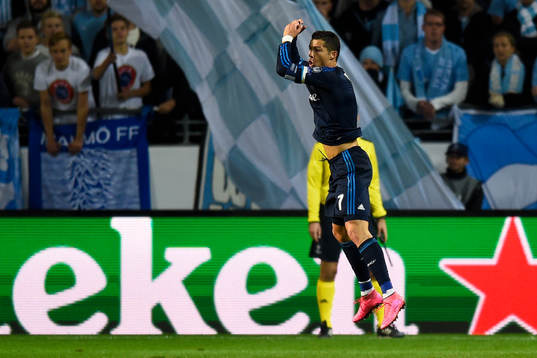 Real Madrids Cristiano Ronaldo jublar