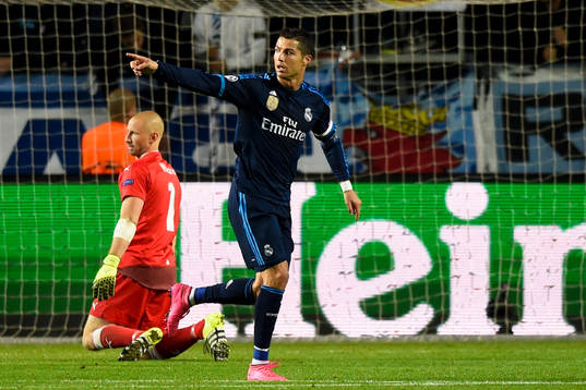 Real Madrids Cristiano Ronaldo jublar