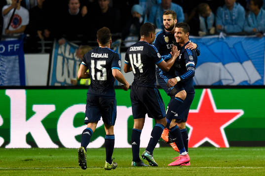 Real Madrids Cristiano Ronaldo jublar