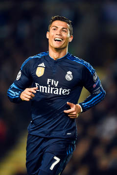 Real Madrids Cristiano Ronaldo jublar