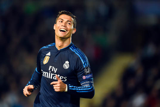 Real Madrids Cristiano Ronaldo jublar
