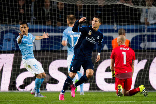 Real Madrids Cristiano Ronaldo jublar