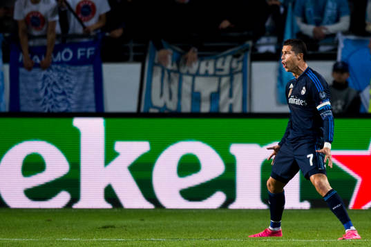 Real Madrids Cristiano Ronaldo jublar