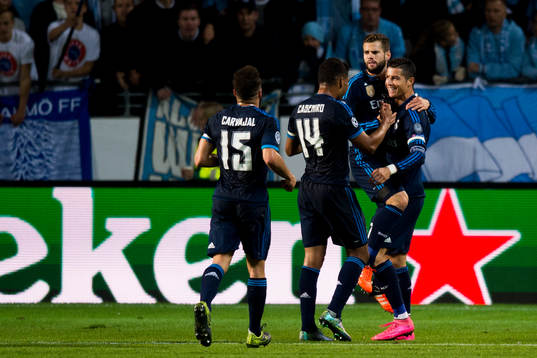 Real Madrids Cristiano Ronaldo jublar
