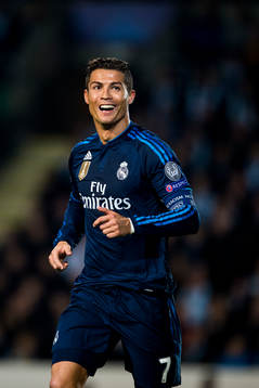 Real Madrids Cristiano Ronaldo jublar