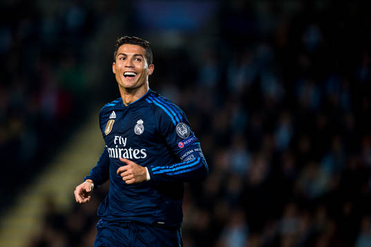 Real Madrids Cristiano Ronaldo jublar