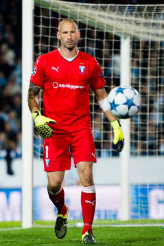 Malmö FFs målvakt Johan Wiland