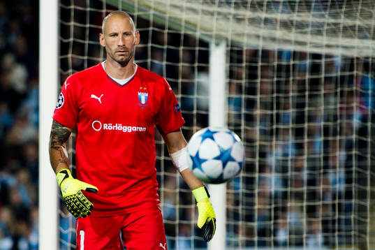 Malmö FFs målvakt Johan Wiland