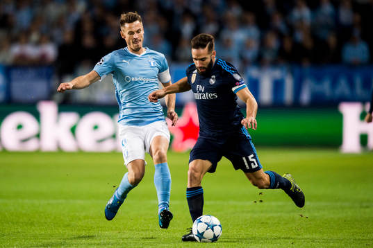Malmö FFs Markus Rosenberg och Real Madrids Daniel