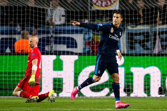 Real Madrids Cristiano Ronaldo jublar