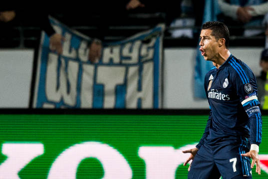 Real Madrids Cristiano Ronaldo jublar