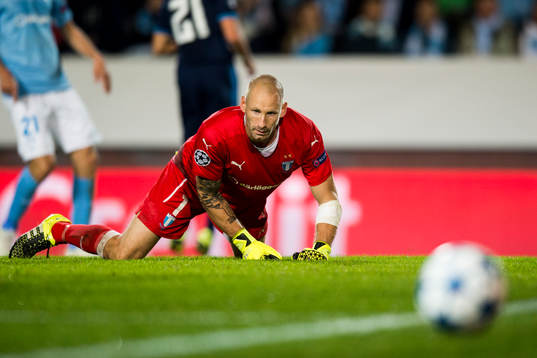 Malmö FFs målvakt Johan Wiland
