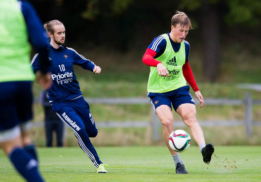 Djurgårdens Daniel Berntsen och Emil Bergström