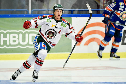 Frölundas Nicklas Lasu  jublar