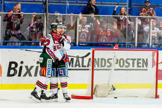 Frölundas Mats Rosseli Olsen jublar