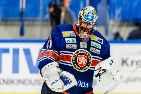 Växjös målvakt Cristopher Nihlstorp deppar