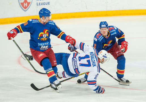 SKAs Ilya Kovalchuk och Jokerits Jani Rita och Oskari