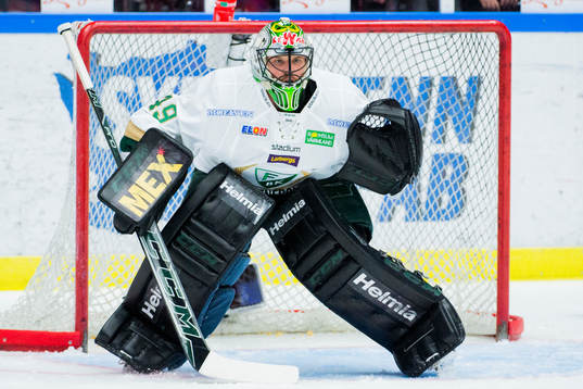 Färjestads målvakt Justin Pogge