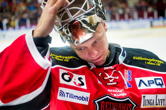 Malmö Redhawks målvakt Jonas Gunnarsson
