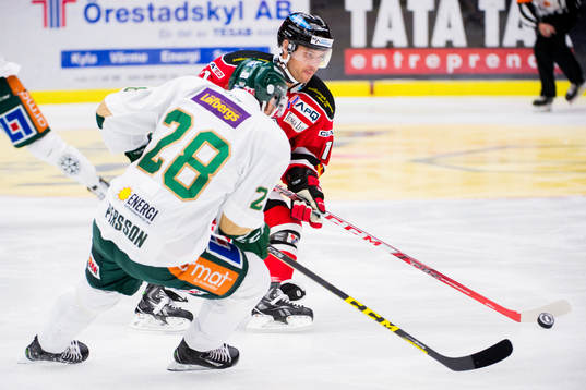 Malmö Redhawks Joey Tenute och Färjestads Johan