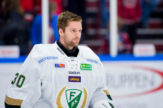 Färjestads målvakt Lars Haugen
