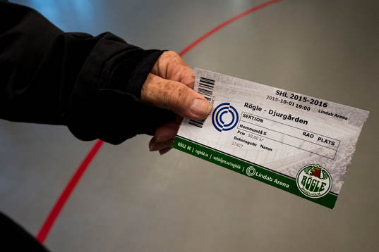 En matchbiljett