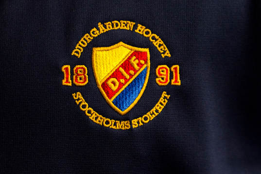 Djurgården emblem på en tröja