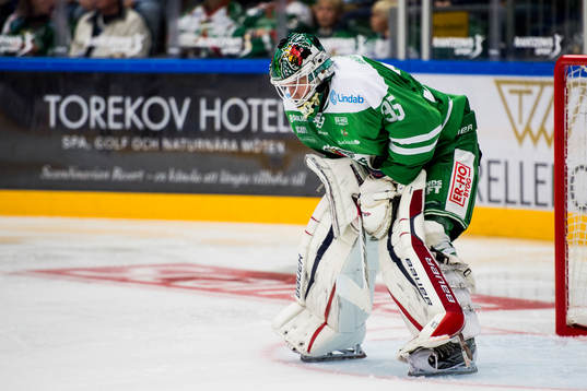 Rögles målvakt Oscar Dansk deppar