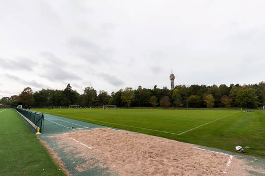 Generell vy över Djurgårdens träningsanläggning på