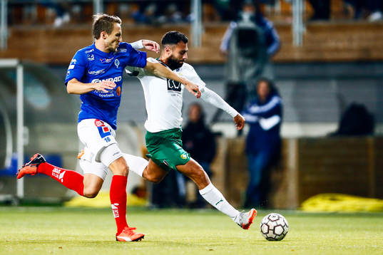 Åtvidabergs Tor Öyvind Hovda och Hammarbys  Imad Khalili