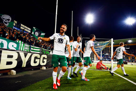 Hammarbys Fredrik Torsteinbö jublar