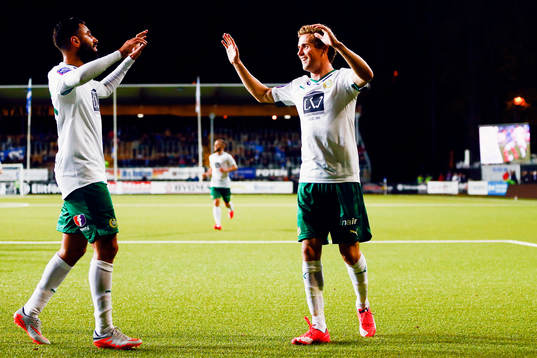 Hammarbys Fredrik Torsteinbö jublar