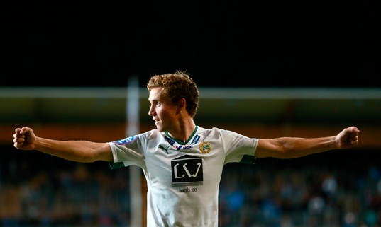 Hammarbys Fredrik Torsteinbø jublar