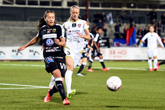 Umeås Elin Landström och Rosengårds Amanda Ilestedt