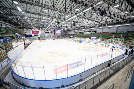 ABB Arena innan ishockeymatchen i SHL mellan Karlskrona och