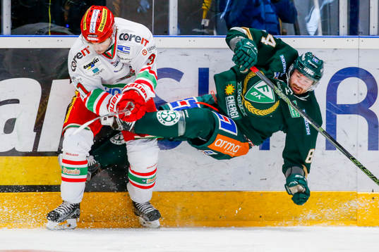 Modos Gustav Possler och Färjestads Tomas Skogs