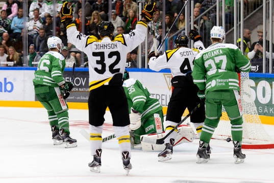 Brynäs Nick Johnson jublar