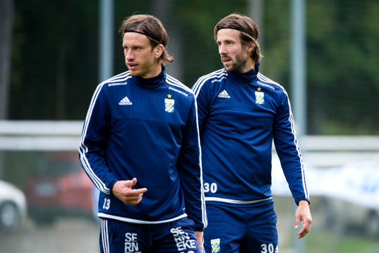 IFK Göteborgs Gustav Svensson och Mattias Bjärsmyr